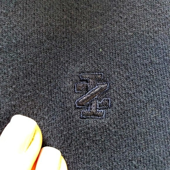 Izod navy blue 1/4 zip pullover sweatshirt size med excellent preowned condition - Picture 3 of 9
